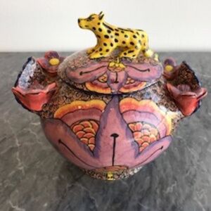 Ardmore Leopard Sugar Bowl